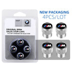 QMM-8685 Car Aluminum Wheel Tire Valve Stem Caps Airtight Covers For BMW M 50th Anniversary Celebration E46 E90 E60 F30 E39 E36