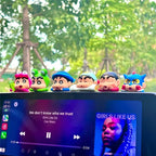 Kucikuji Original Crayon Shin Chan Blind Boxs Toys Kawaii Figures Anime Model Mobile Phone And Computer Screen Car Ornament Toys