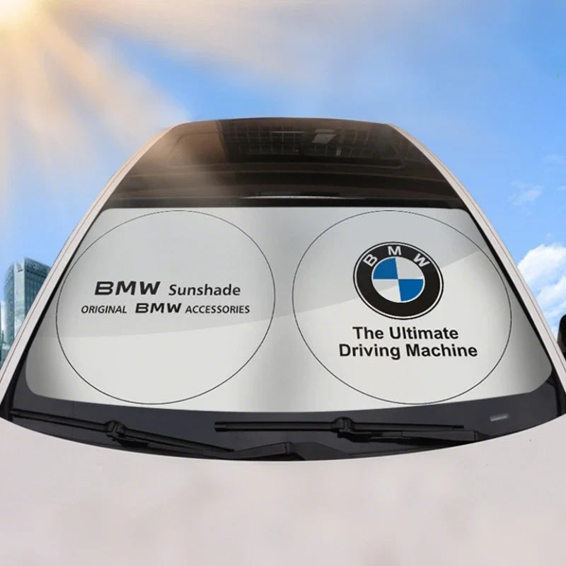 Car Windshield Sun Shade Window Shade Front Sunshade Protect For BMW X1 X2 X3 X4 X5 X6 X7 GT E53 E70 E71 F25 E84 M Sticker