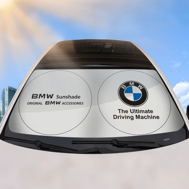 Car Windshield Sun Shade Window Shade Front Sunshade Protect For BMW X1 X2 X3 X4 X5 X6 X7 GT E53 E70 E71 F25 E84 M Sticker