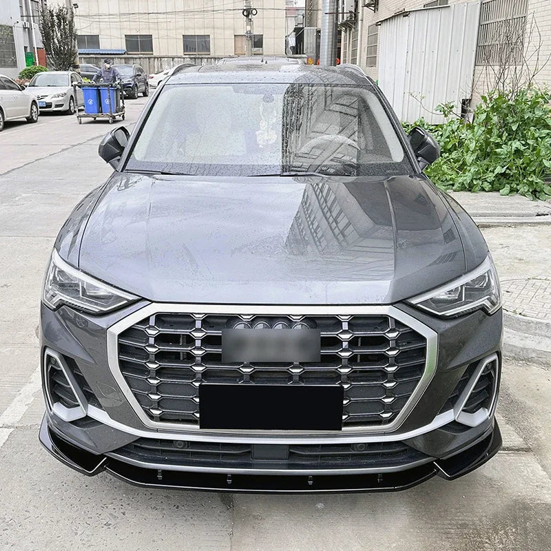 For Audi Q3 F3 Sline 2019 2020 2021 2022 2023 2024 Car Front Bumper Lip Spoiler Lower Diffuser Splitter Body Kits