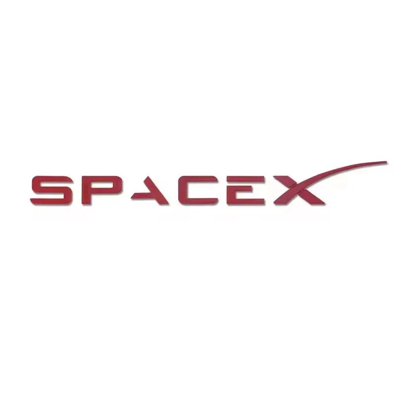 3D ABS Logo Letters Car Trunk Fender Side Badge Decal For Tesla Model Y/S/3/X Space X Emblem Sticker Accessory