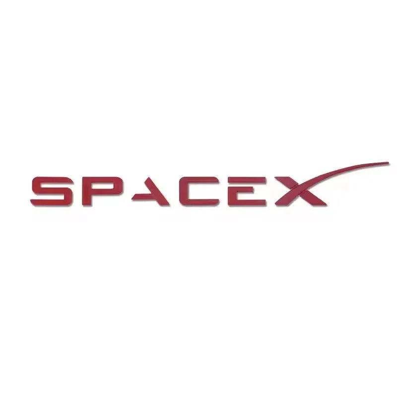 3D ABS Logo Letters Car Trunk Fender Side Badge Decal For Tesla Model Y/S/3/X Space X Emblem Sticker Accessory