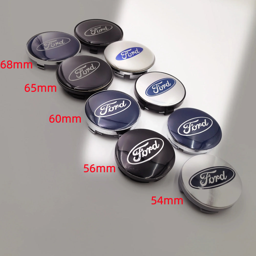 4pcs Car Wheel Center Caps Hubcap Cover 54/56/60/65/68mm For Ford Fiesta Mondeo Fusion Explorer Escape Focus Kuga Rim Cover