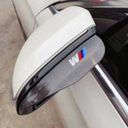 Car Side Rear View Mirror Rain Eyebrow Visor Rain Shield Shade Cover For BMW M Power Performance M3 M5 X1 X3 X5 X6 E46 E39 E36