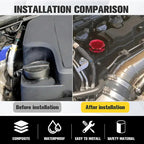 JDM Racing Style Car Engine Oil Cap Car Modification Aluminum Radiator Fuel Filler Tank Cover Fit for Honda Civic