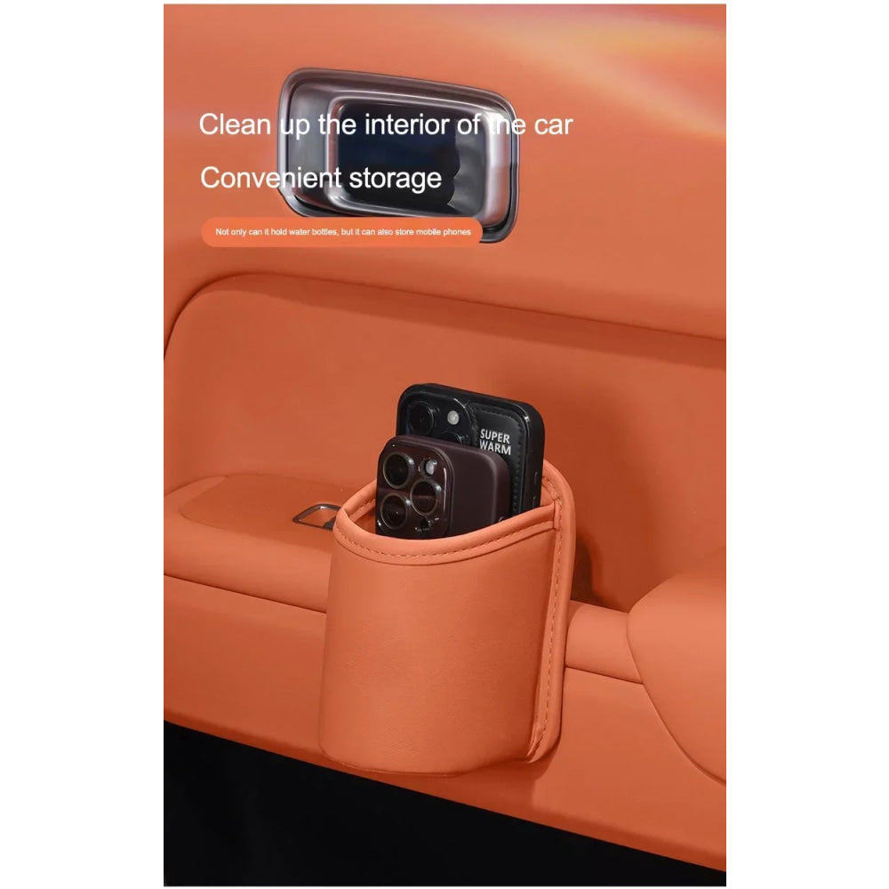 For Toyota Car Door Water Cup Holder Back Seat Drink Rack Leather Storage  Corolla Yaris Prius Camry Auris Avensis car sticker