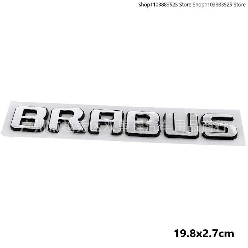 12.9cm Support Acc Car Front Grill Emblem Badge with B Logo for Smart BRABUS W453 2015-2019 Modify Badge Accessories