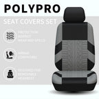 Fundas para asientos de coche, juego completo de banco trasero dividido delantero para coche, tela Universal, SUV, sedán, furgoneta, cubiertas interiores automotrices