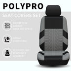 Fundas para asientos de coche, juego completo de banco trasero dividido delantero para coche, tela Universal, SUV, sedán, furgoneta, cubiertas interiores automotrices