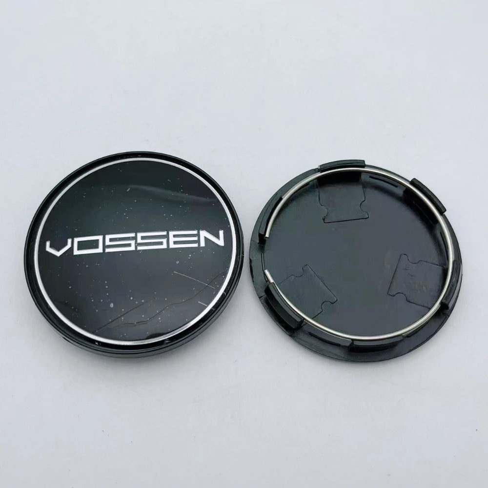 4pcs/set 68mm ( Clips 62mm ) Car Wheel Center Caps Rim Hub Dust Cover Wheel Hubcaps Vossen Logo Emblem Badge Car Accessories