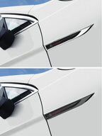 1 Pair Car Side Fender Knife Stickers Emblem Badge Decals Trim Styling for Mercedes Benz AMG W203 W206 W220 W205 W211 W212 W201