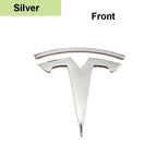 CAR Tesla Model 3 Mode Y Zinc Alloy Car Front Hood Logo Sticker Styling Auto Body Rear Trunk Emblem with Radian Accessories