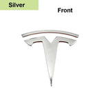 CAR Tesla Model 3 Mode Y Zinc Alloy Car Front Hood Logo Sticker Styling Auto Body Rear Trunk Emblem with Radian Accessories