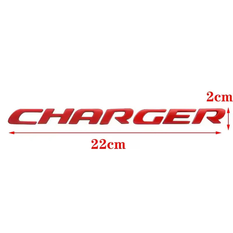 1PC 3D ABS Car Letter Logo Sticker Tail Bumper Badge Auto Rear Trunk Emblem Decals Accessories For Dodge Charger Caliber Journey
