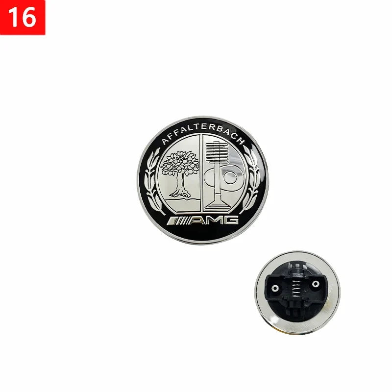 1pcs 56mm Car Aluminum Hood Emblem Front Badge Modification Accessories for Mercedes Benz C-Class E-Class W204 W205 W213 W214