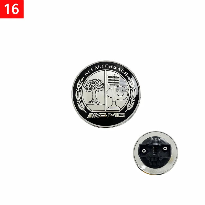 1pcs 56mm Car Aluminum Hood Emblem Front Badge Modification Accessories for Mercedes Benz C-Class E-Class W204 W205 W213 W214