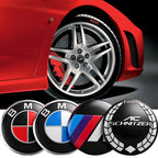 4Pcs 56mm Car Badge Wheel Center Hub Cap Sticker Accessories For BMW M E46 E90 E60 F30 F10 E39 E36 F20 G30 G20 E87 E92 E91 X1 X5