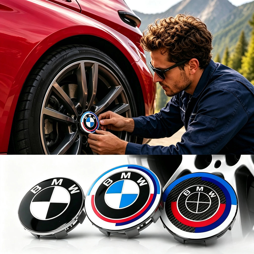 Car 68mm 56mm Wheel Center Caps Emblem Badge 50th Accessories For BMW E39 E46 E90 E60 E87 E53 F10 F20 F30 M X3 X5 X6