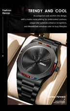 POEDAGAR Military Watch For Men Waterproof Luxury Week Calendar Man Wristwatch Quartz Stainless Steel Fashion Men's Watches Male