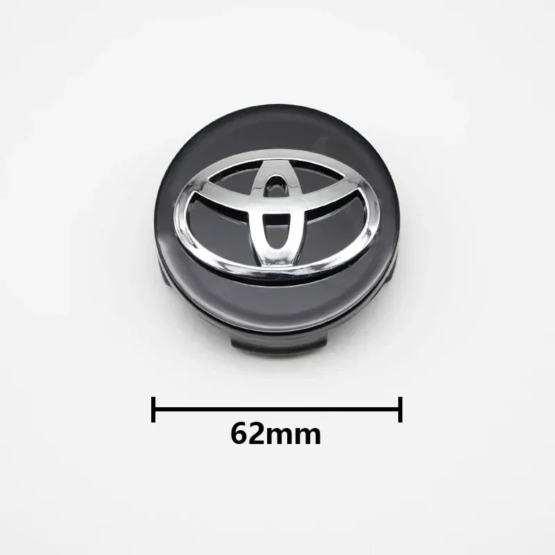 4pcs 57mm+62mm Car Tyre Wheel Center Hub Cap Badge For Toyota C-hr Prado Rav4 Yaris Hilux Prius Avensis Corolla Camry crown