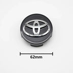 4pcs 57mm+62mm Car Tyre Wheel Center Hub Cap Badge For Toyota C-hr Prado Rav4 Yaris Hilux Prius Avensis Corolla Camry crown