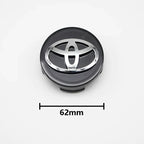 4pcs 57mm+62mm Car Tyre Wheel Center Hub Cap Badge For Toyota C-hr Prado Rav4 Yaris Hilux Prius Avensis Corolla Camry crown