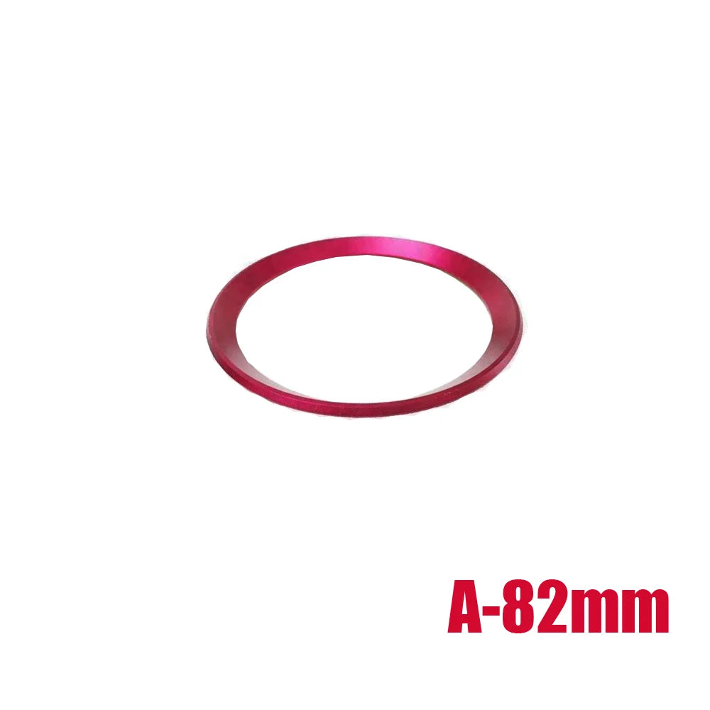 Creative Chrome Aluminum Car Front Rear Logo Surrounding Ring Stylish for BMW 82mm 74mm Emblem Hood Car Decoration Accessories