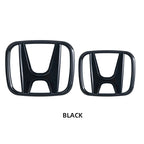 3D ABS Car Emblem Front Head Grill Hood Bonnet Emblem Rear Tail Bumper For Honda Civic 2006-2015 8th 9th 9.5th generation Civic