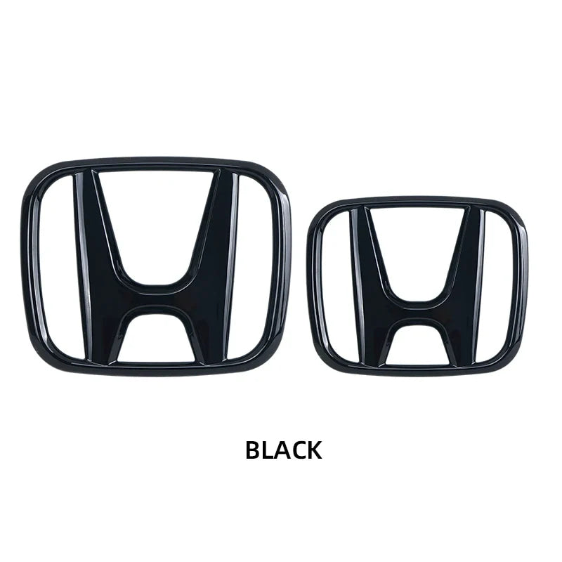 3D ABS Car Emblem Front Head Grill Hood Bonnet Emblem Rear Tail Bumper For Honda Civic 2006-2015 8th 9th 9.5th generation Civic