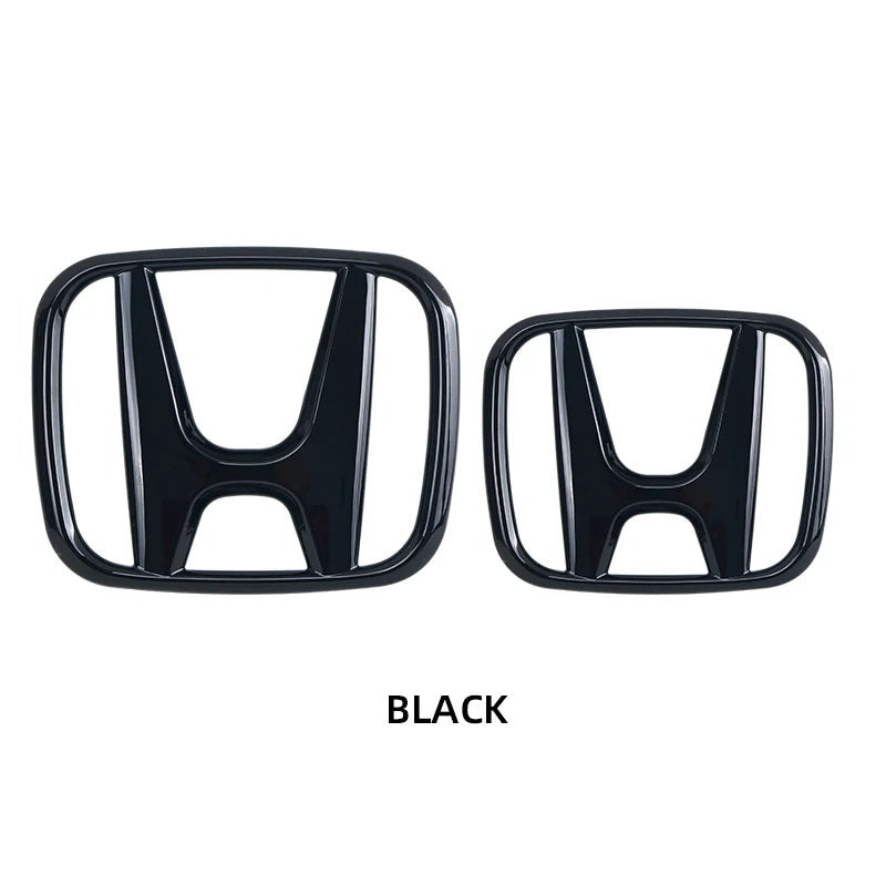 3D ABS Car Emblem Front Head Grill Hood Bonnet Emblem Rear Tail Bumper For Honda Civic 2006-2015 8th 9th 9.5th generation Civic