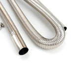 60cm 100cm 120cm 150cm 200cm 250cm 300cm Air Diesel Parking Heater Stainless Steel Exhaust Pipe Tube Gas Vent Hose Car Truck VAN