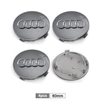 For Audi A8 A5 A6 C5 C6 C7 A7 A1 A3 A4 B5 Q3 Q5 Q7 TT 4pcs 60mm 61mm 68mm 69mm Car Wheel Hub Center Caps Rim Cover Accessories