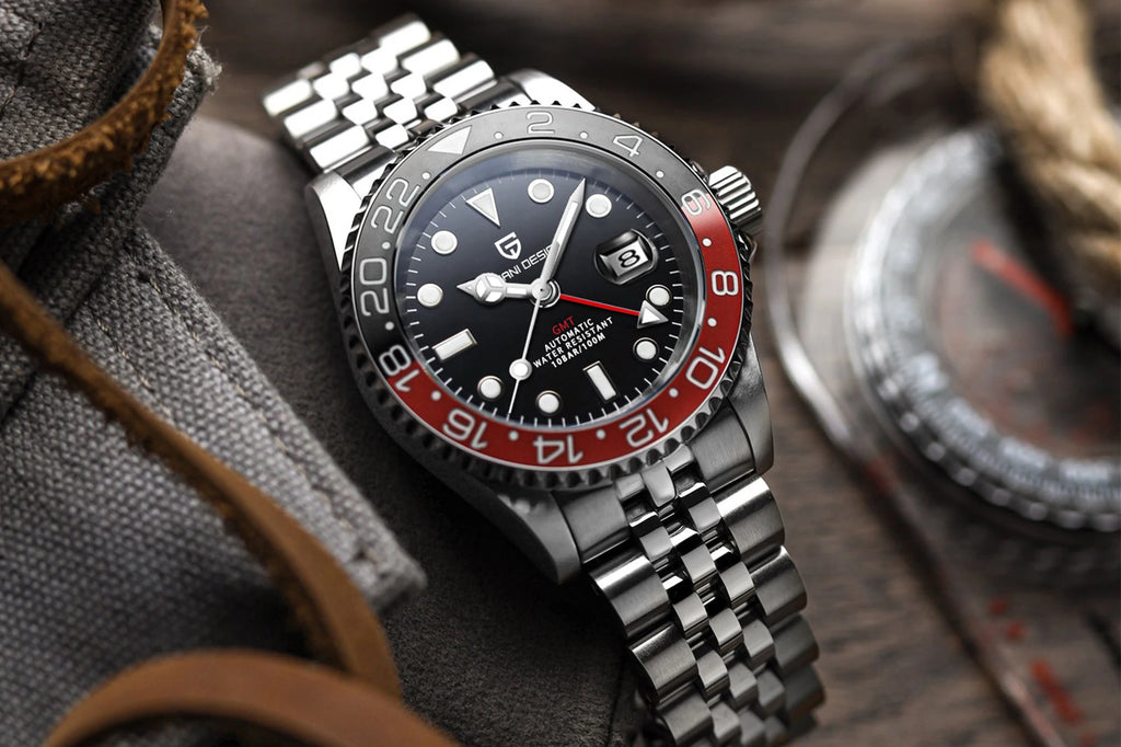 PAGANI DESIGN 2026 GMT Watches Men Luxury Sapphire Automatic Mechanical Watch 40MM Stainless Steel Waterproof Watches for men