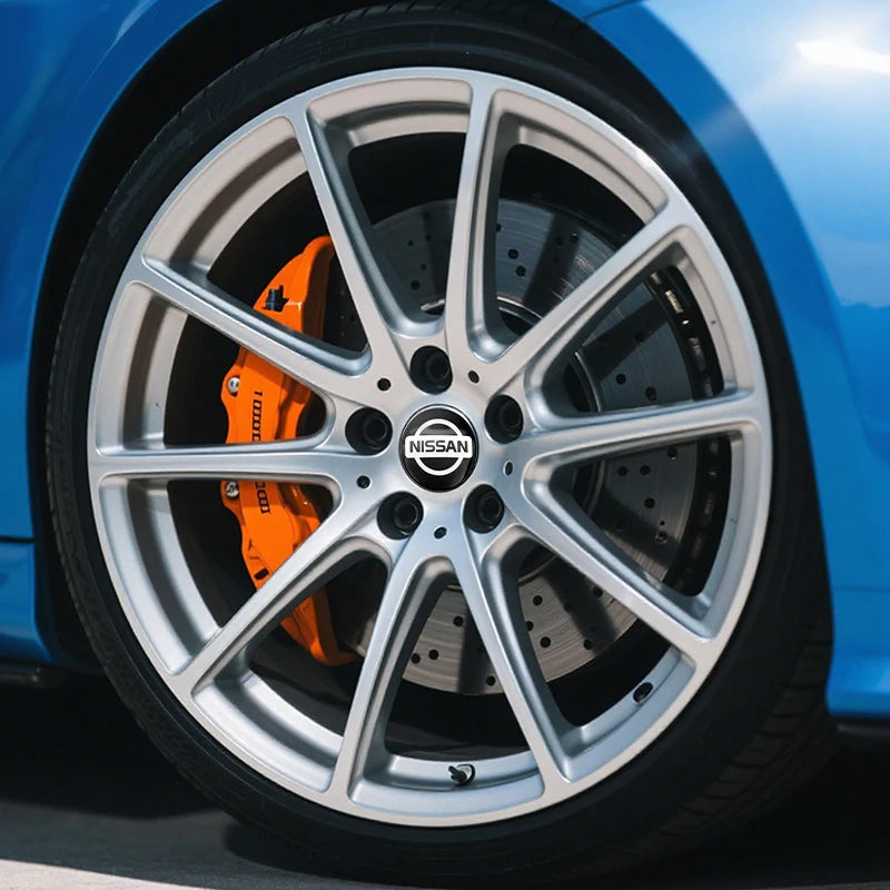 4Pcs Car Wheel Hub Cover Rim Center Cap Decorative Accessories Fit Nissan Magnite Qashqai Ariya X-Trail/Rogue Note Sentra Altima