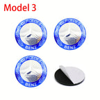 4pc 56mm 60mm 65mm Car Logo Wheel Center Stickers Auto Accessories For Mercedes Benz AMG W204 W124 W205 W203 W211 W201 W108 W210