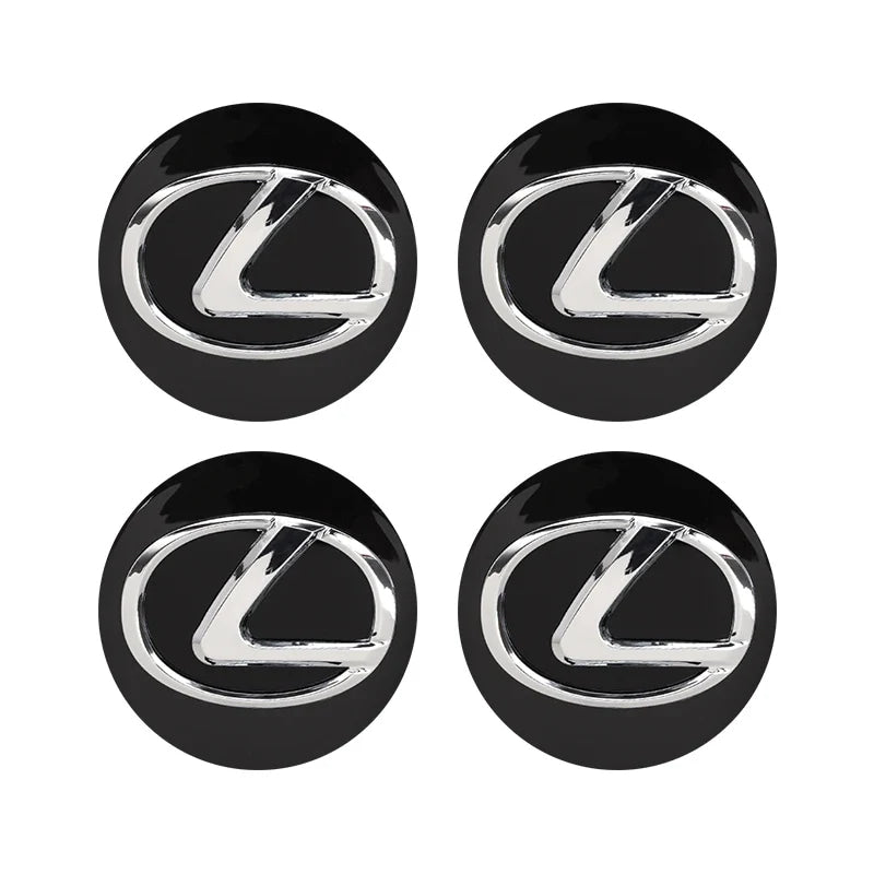 4pcs 62mm Car Wheel Center Hub Cap Rim Dustproof Cover Emblem For Lexus IS250 LX470 GX470 RX330 NX300 NX Ct200h IS200 UX250h UX