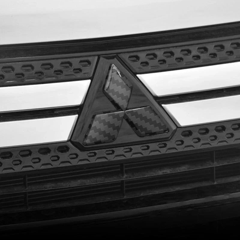Car Logo Front Bonnet Hood Rear Tail Trunk Emblem Auto Accessories For Mitsubishi ralliart Lancer 9 10 ASX Outlander Pajero L200