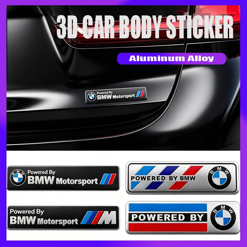 1Pcs 3D Metal Rear Trunk Body Decal Sticker Accessories For BMW X1 X2 X3 X4 X5 X6 X7 iX3 E39 E46 E60 E70 E90 E92 F07 F10 F20