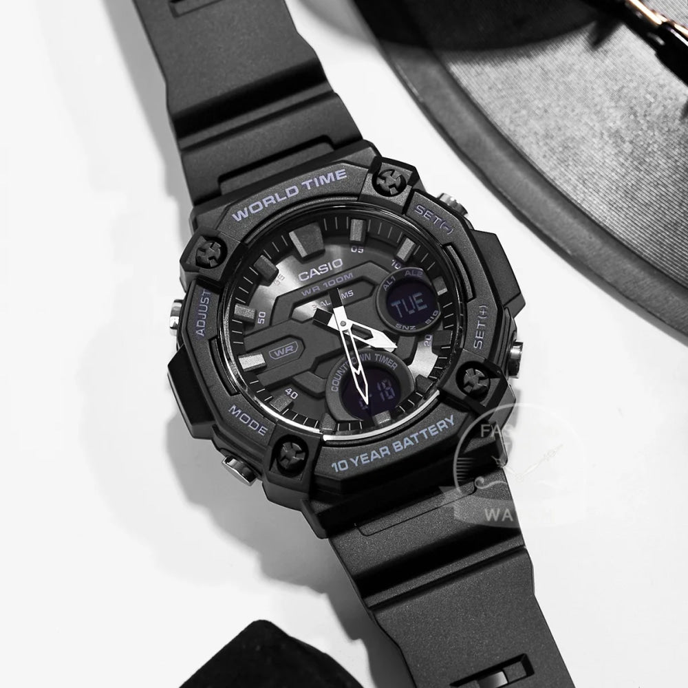 Casio Men's Dual display Multi-function electronic watch AEQ-120W series