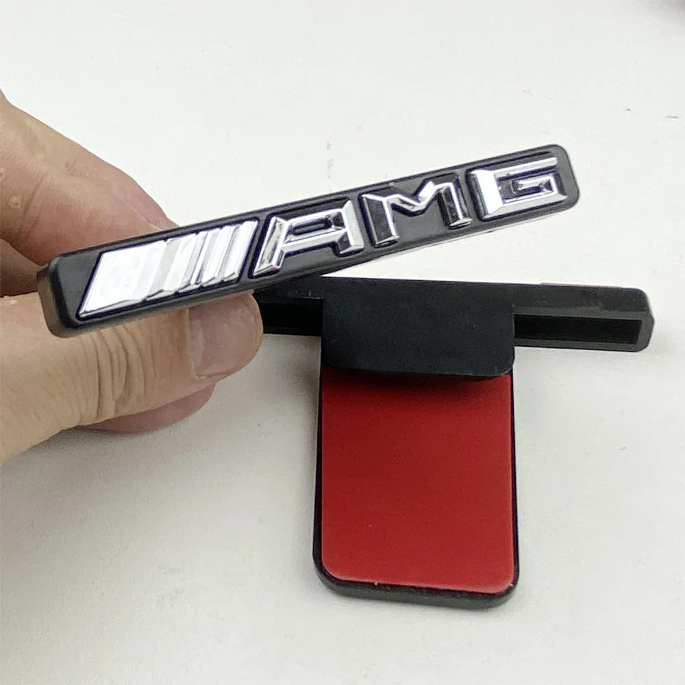 For Mercedes Benz W203 W204 W205 W210 w211 W124 W169 W176 W177 W202 ABS 3D AMG Logo Emblem Car Front Grille Badge accessories