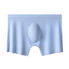 Men's Summer Ice Silk Boxers Briefs Underwear Lingerie Underpants Shorts Ultra-thin Breathable Sexy Seamless Panties