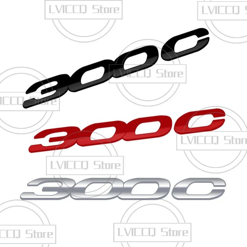 Car Emblem Metal 300c 300s Badge Logo Body Decals Sticker For Chrysler 300 Pacifica 200 Sebring PT Cruiser Accessories