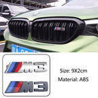 For BMW Performance E60 E36 E90 X2 X1 X3 X5 E46 M3 1Pcs 7.3cm 9cm M Logo 3D ABS Car Styling Front Grille Badge Emblem Accessory