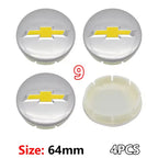 4PCS ABS Wheel Center Covers Hub Caps Badge for Chevrolet Malibu AVEO Corvette CRUZE EQUINOx IMPALA LACETTI TRAX ORLANDO Car Acc
