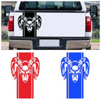Ram Skull Stripe Waterproof Vinyl Truck Stickers Tailgate Decals Fit Dodge Ram 1500 2500 3500 Rebel Mopar Exterior Decor