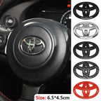 3D ABS Steering Wheel Emblem Cover Logo Badge Sticker for Toyota Corolla RAV4 Prius CHR Yaris Avensis Camry Auris Verso Accessor