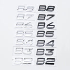 3D ABS Letters Car Rear Trunk Tailgate Side Fender Badge Emblem Sticker for Volvo B2 B3 B4 B5 B6 B7 B8 Auto Accessories