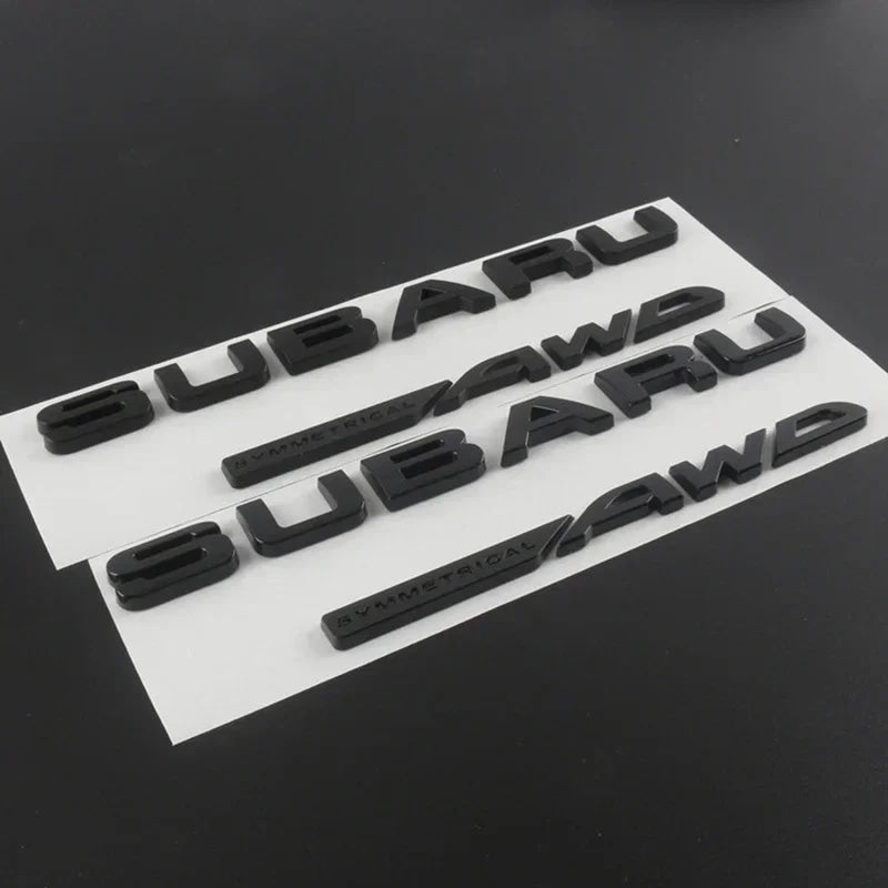 ABS Car Rear Trunk Sticker Emblem for Subaru WRX BRZ STI XV FORESTER IMPREZA LEGACY OUTBACK Auto Body Tail Letter Badge Decal