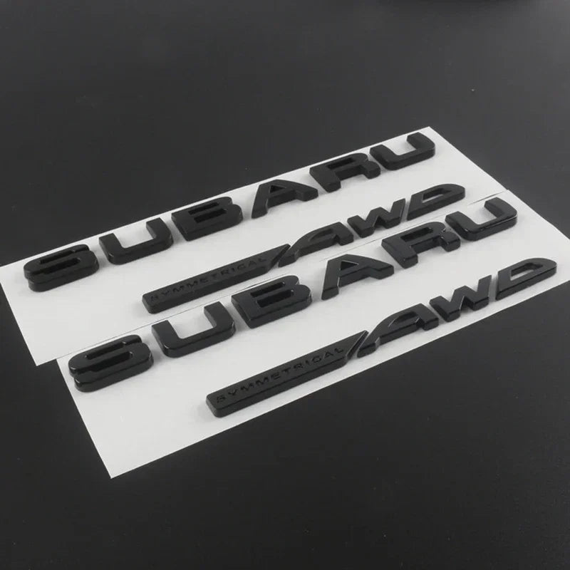 ABS Car Rear Trunk Sticker Emblem for Subaru WRX BRZ STI XV FORESTER IMPREZA LEGACY OUTBACK Auto Body Tail Letter Badge Decal
